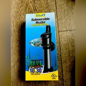 Tetra Submersible Heater for Aquariums 10 to 30 gallons.